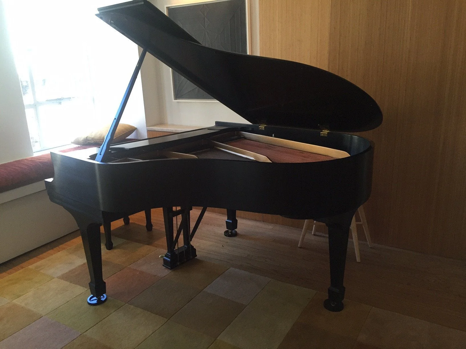 1990 Steinway Model M Grand Piano | Ebony - Image 2