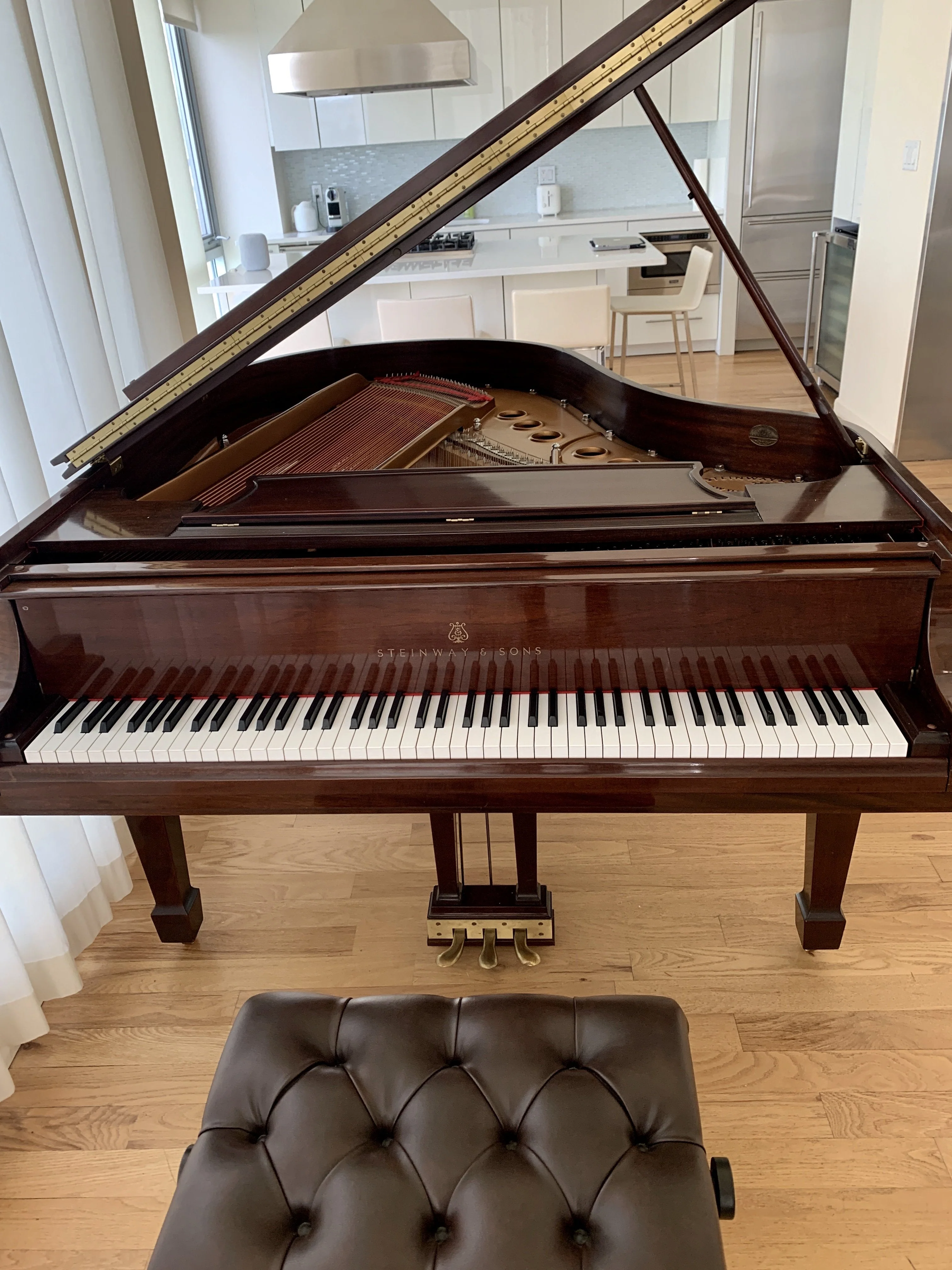 1990 Steinway Model M Grand Piano | Mahogany Crown Jewel - Image 3