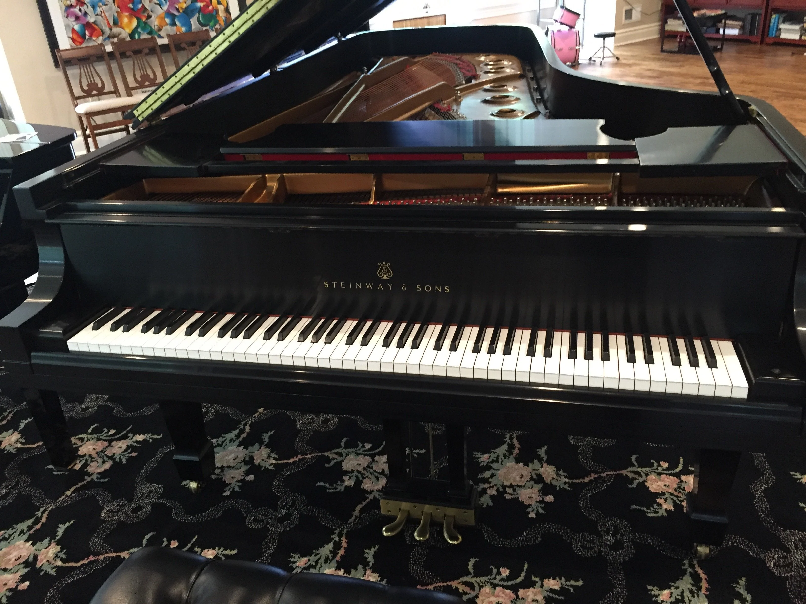 1995 Steinway Model D Concert Grand Piano | Ebony - Image 3