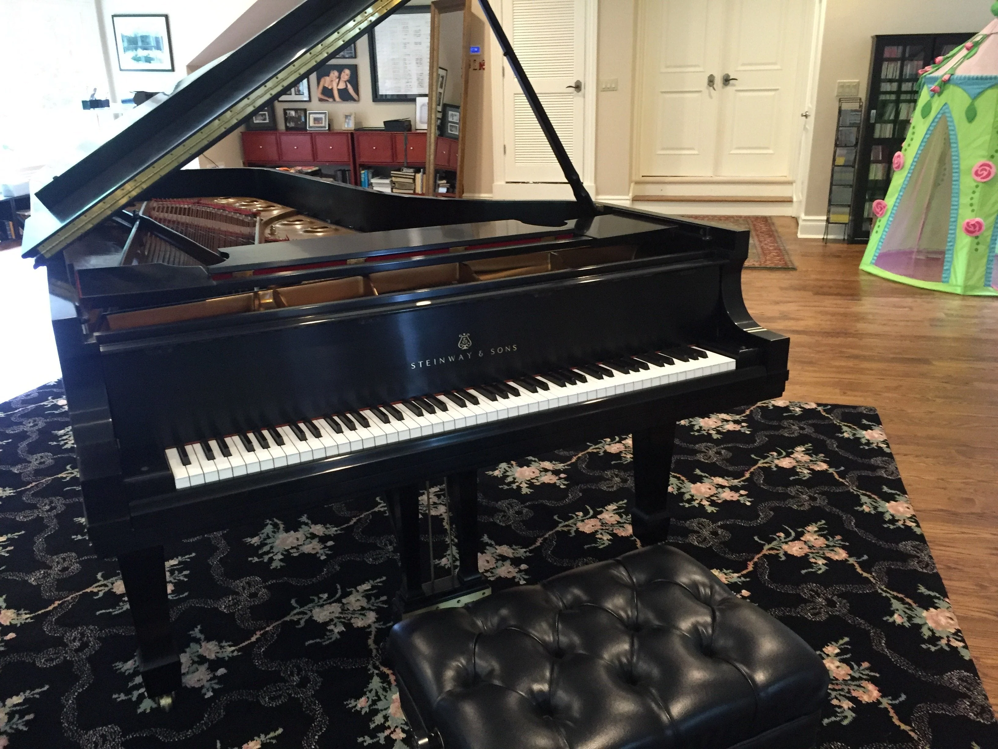 1995 Steinway Model D Concert Grand Piano | Ebony - Image 4