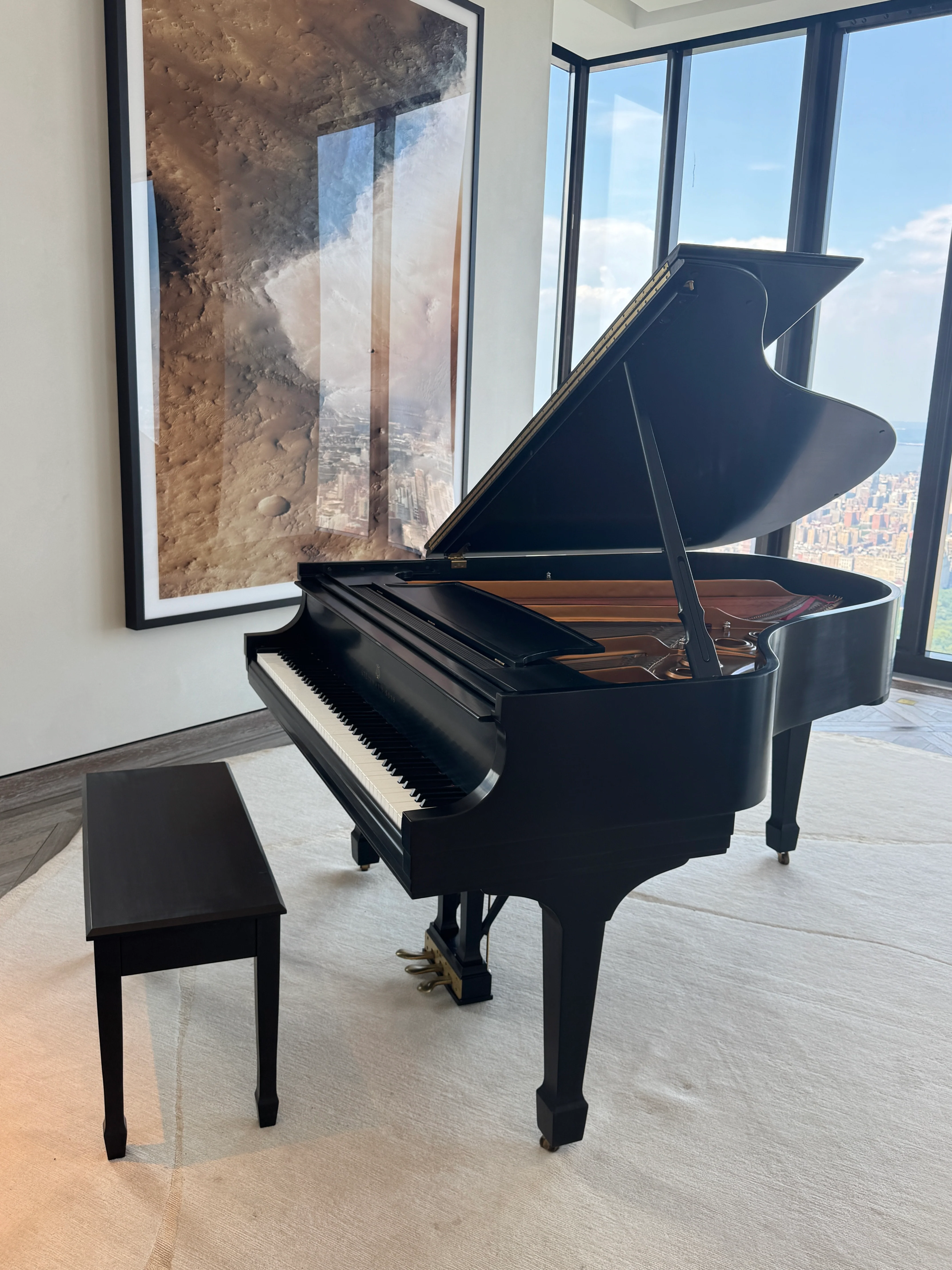 2002 Steinway Model L | Ebony - Image 3
