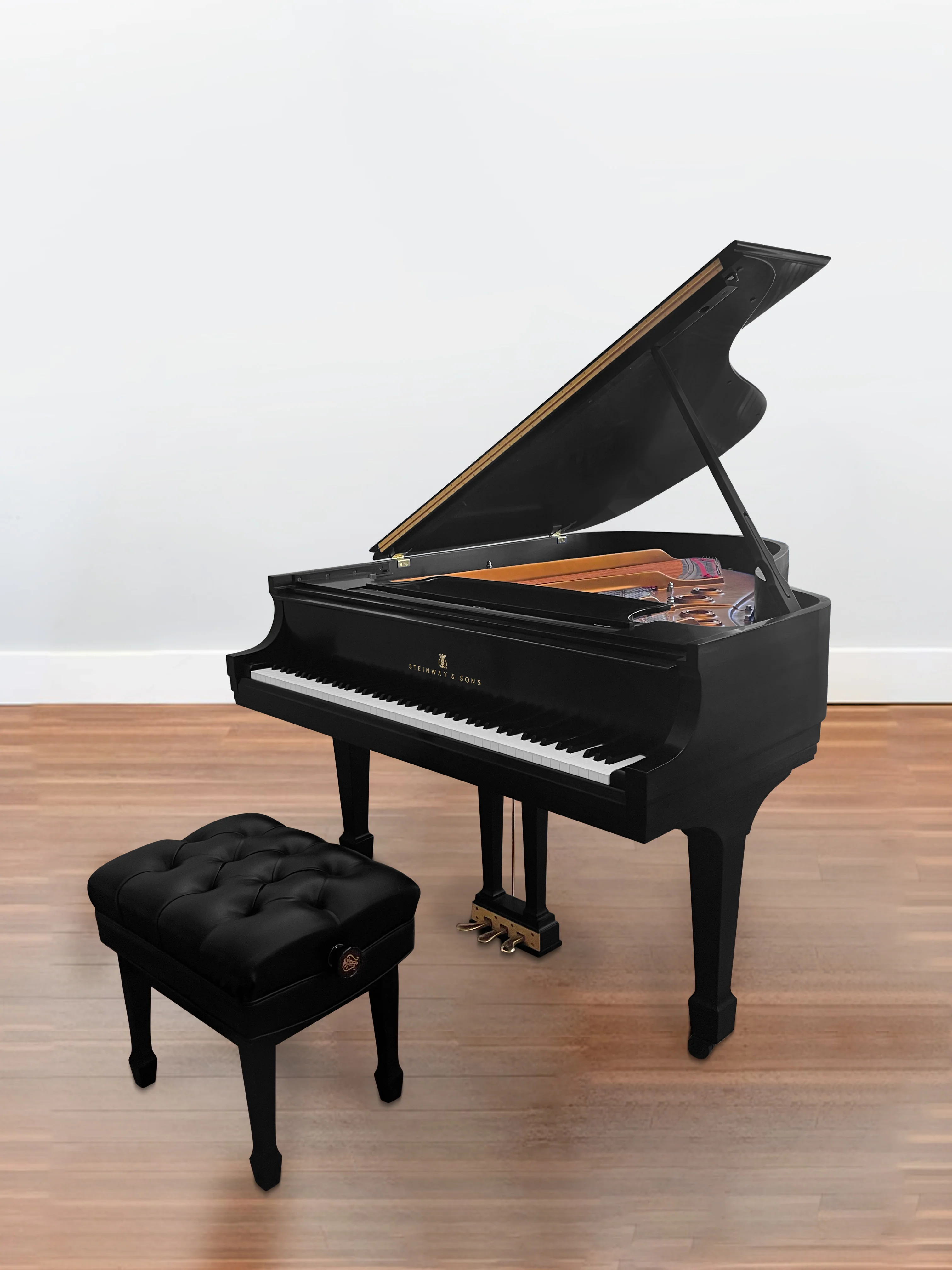 2003 Steinway Grand Piano Model L | 150th-Anniversary Limited Edition | Ebony - Image 2