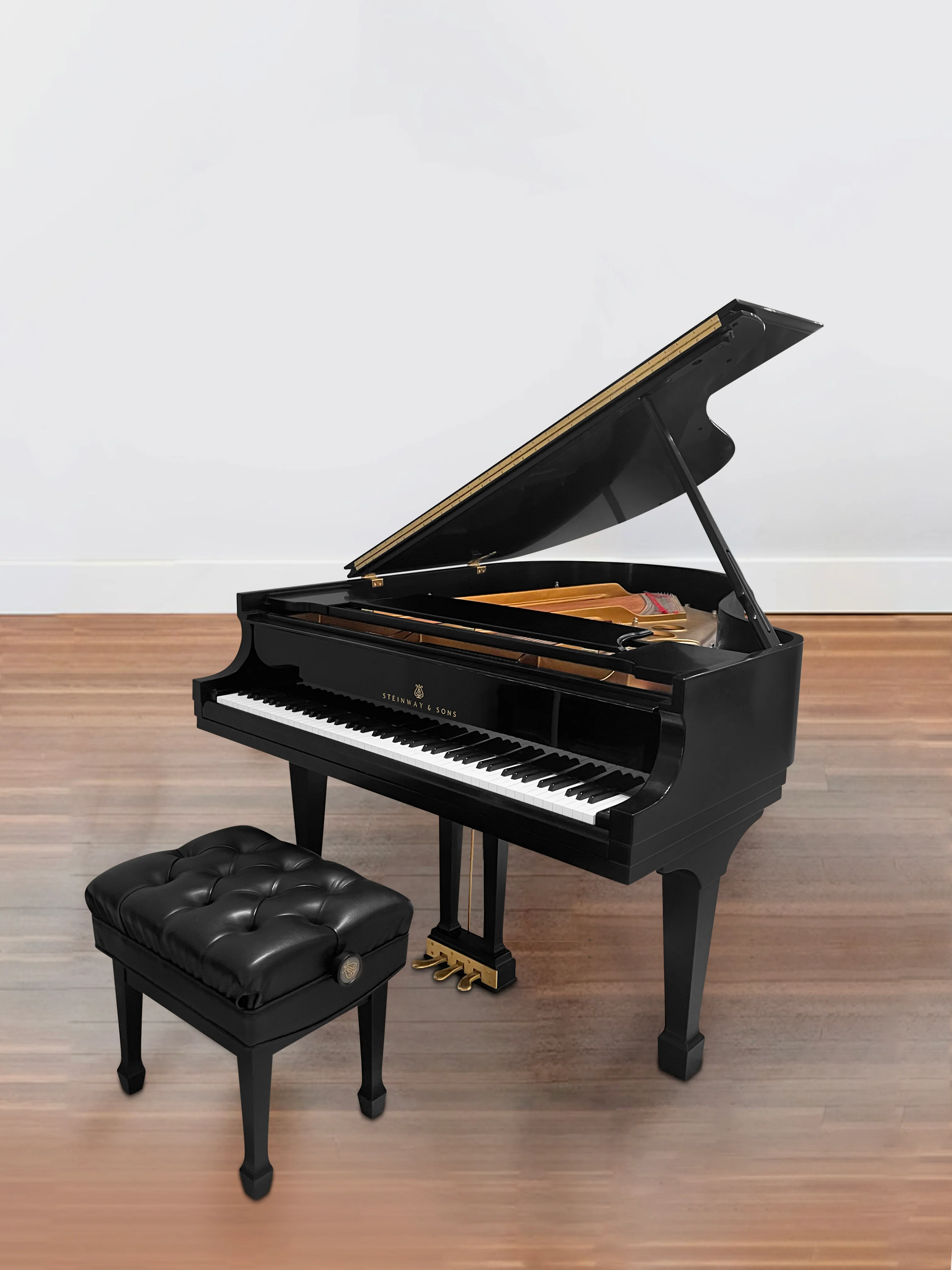 2003 Steinway Model L | Ebony - Image 2