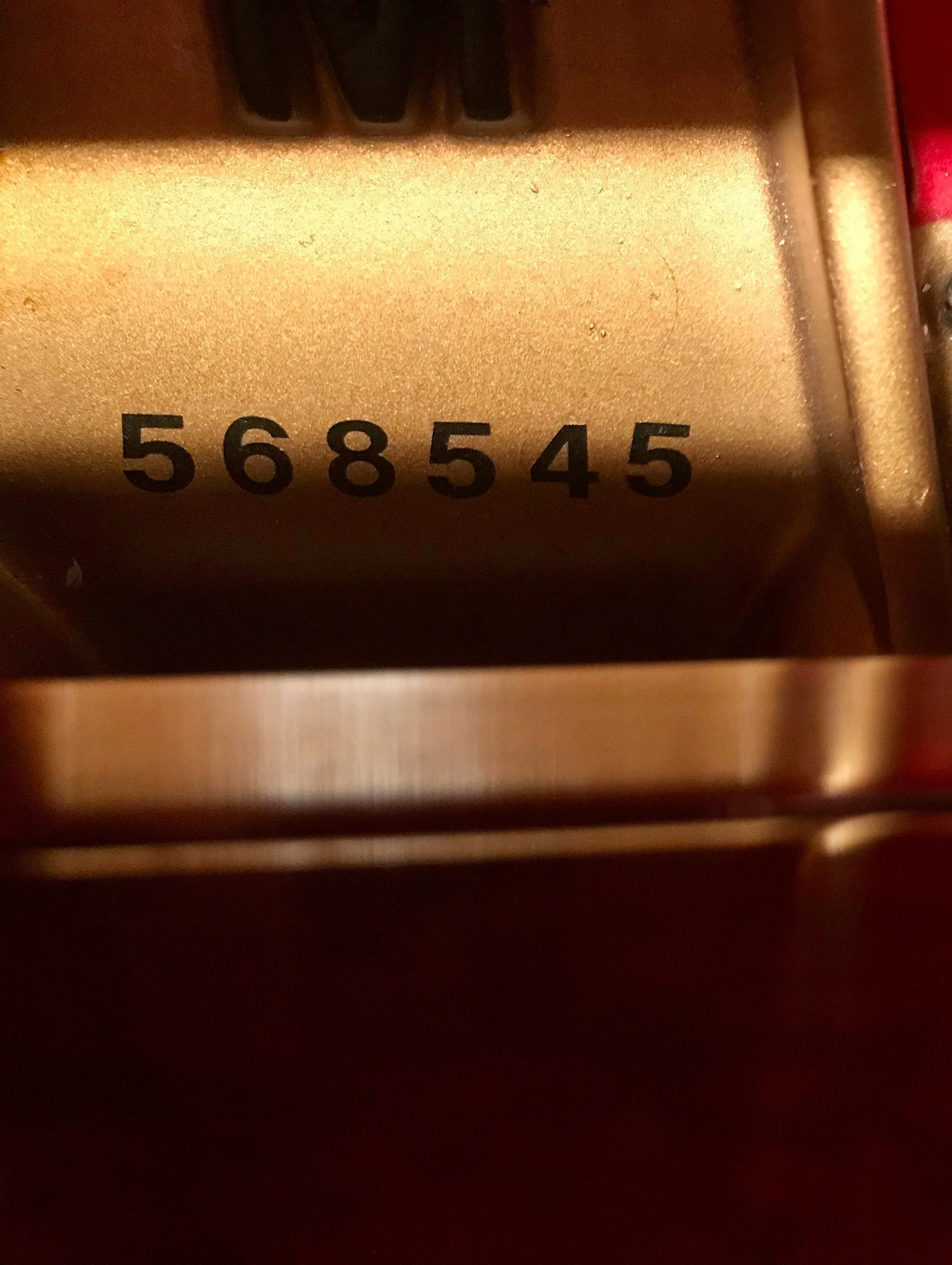 2004 Steinway Model M Crown Jewel Piano | 150th-Anniversary Limited Edition | Premium African Cherry Finish - Image 4