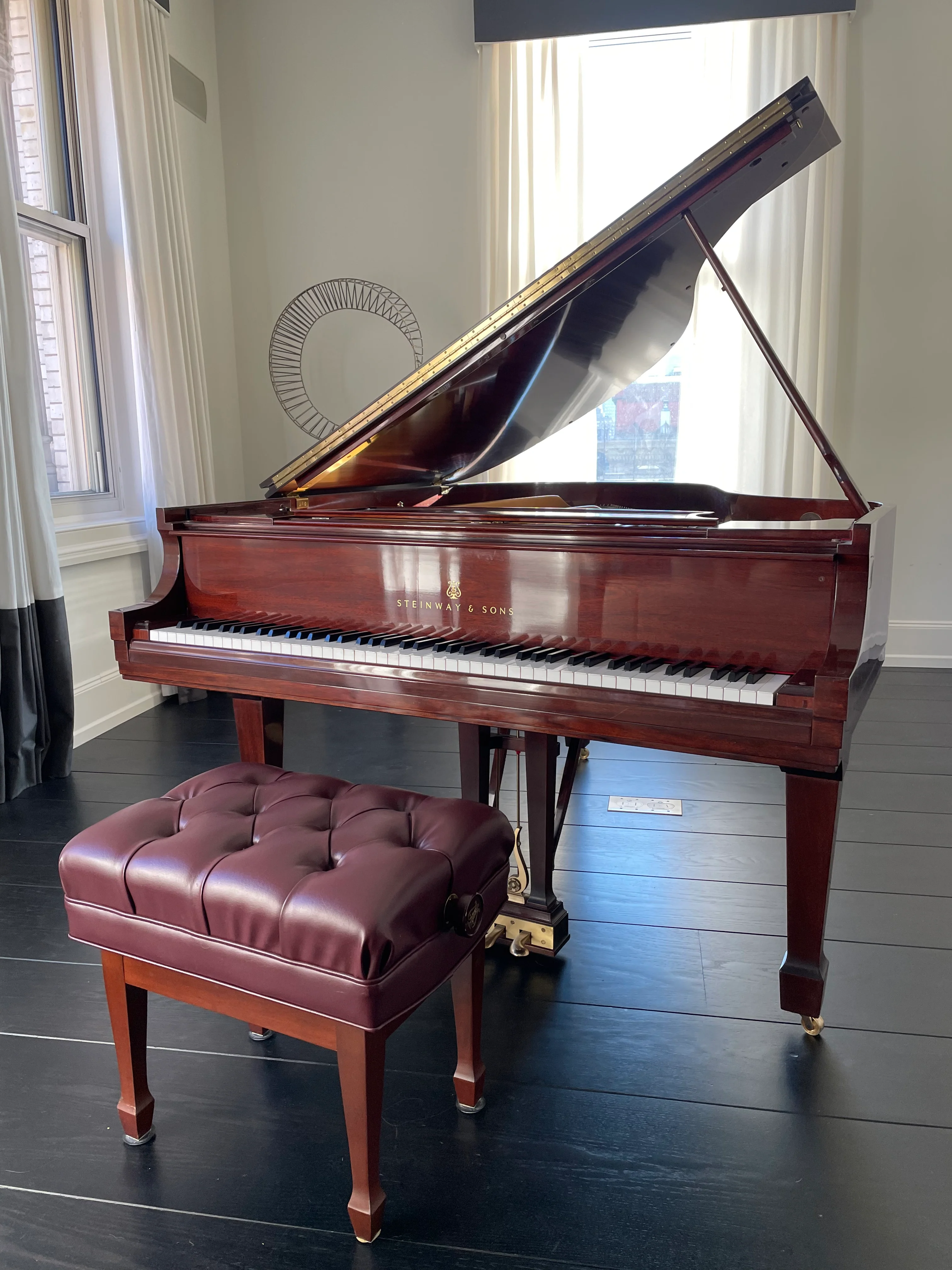 2005 Steinway Grand Piano Model L | Mahogany - Image 4