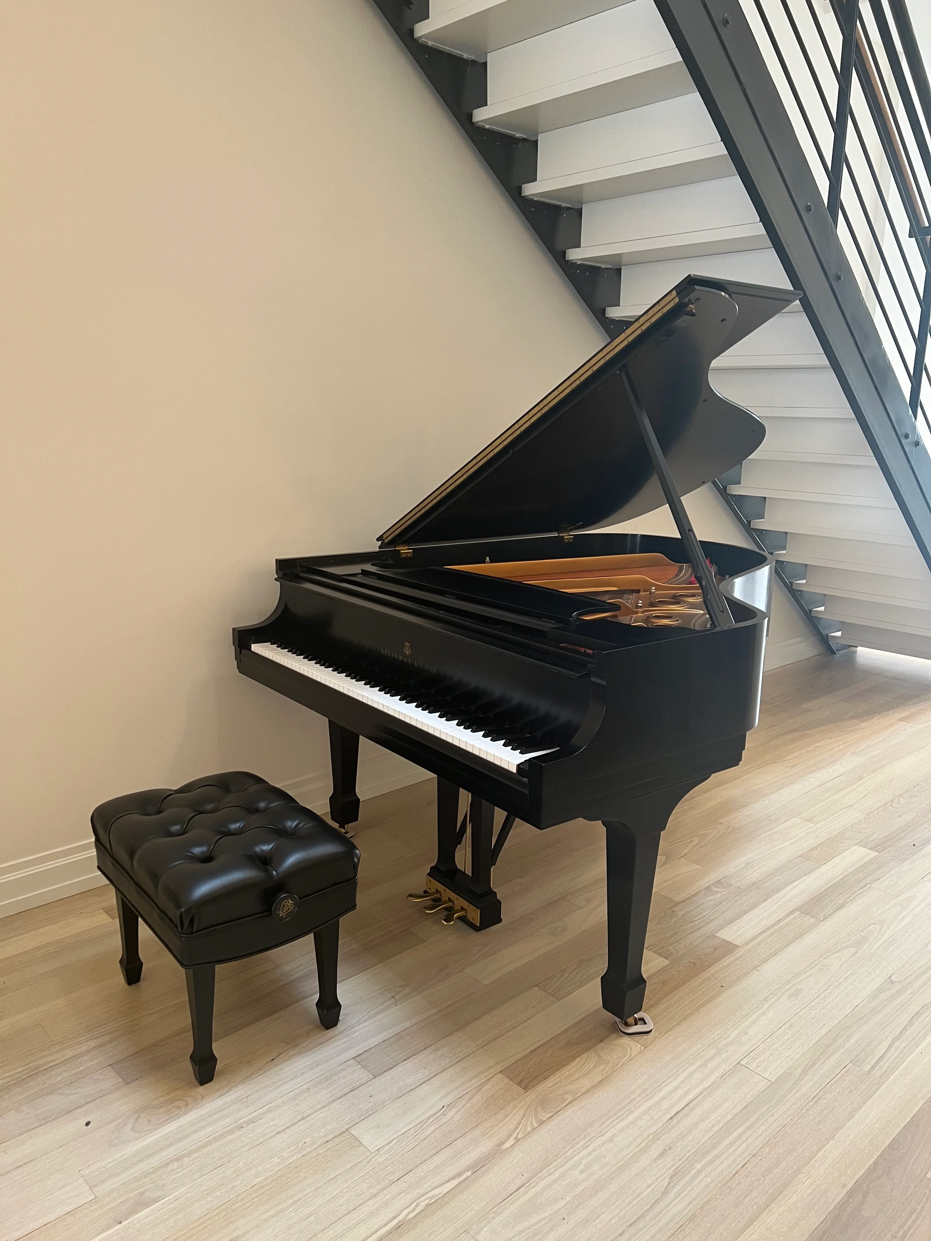 2005 Steinway Model L | Ebony - Image 3