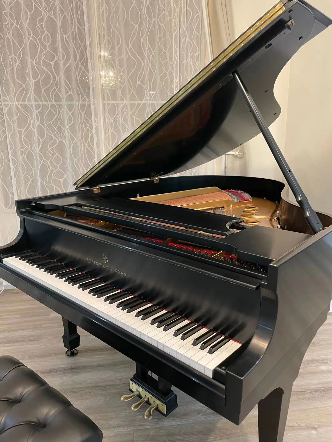 2015 Steinway Model M Grand Piano in Irvine | Ebony