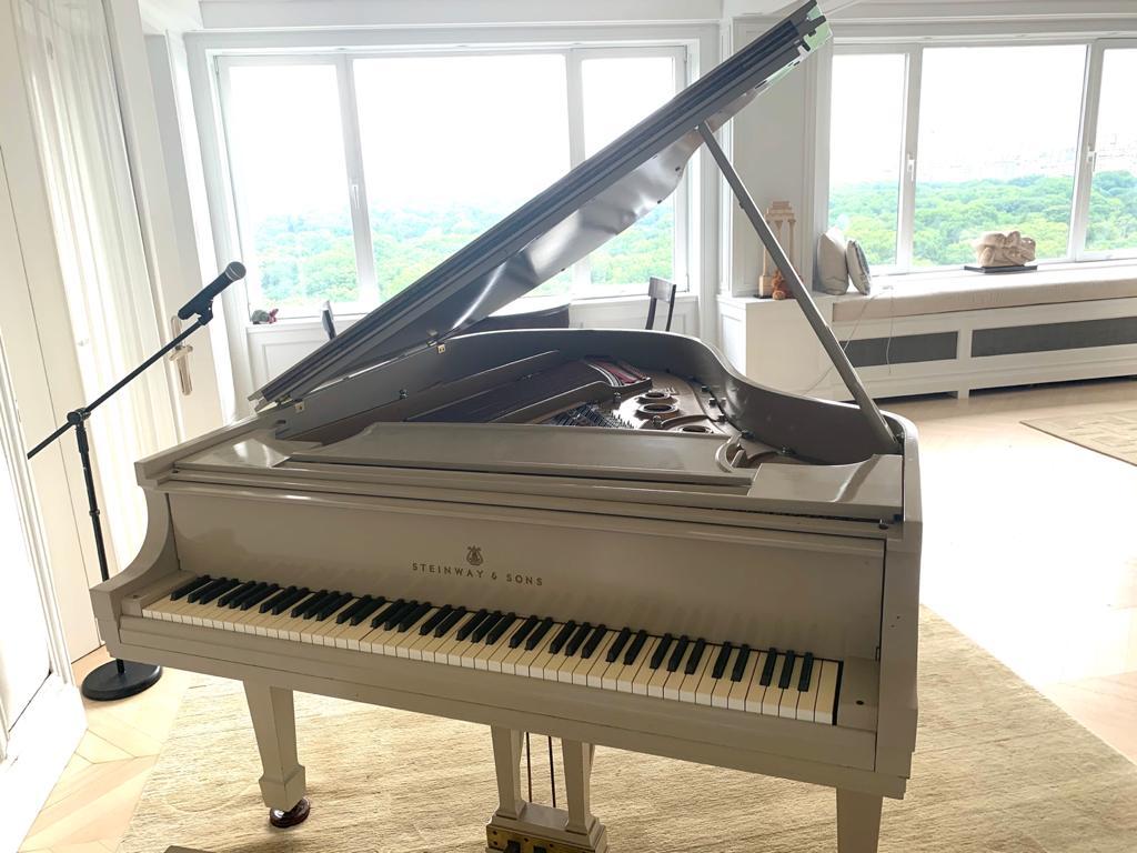 Beige Used Steinway Model L piano | New York - Image 2